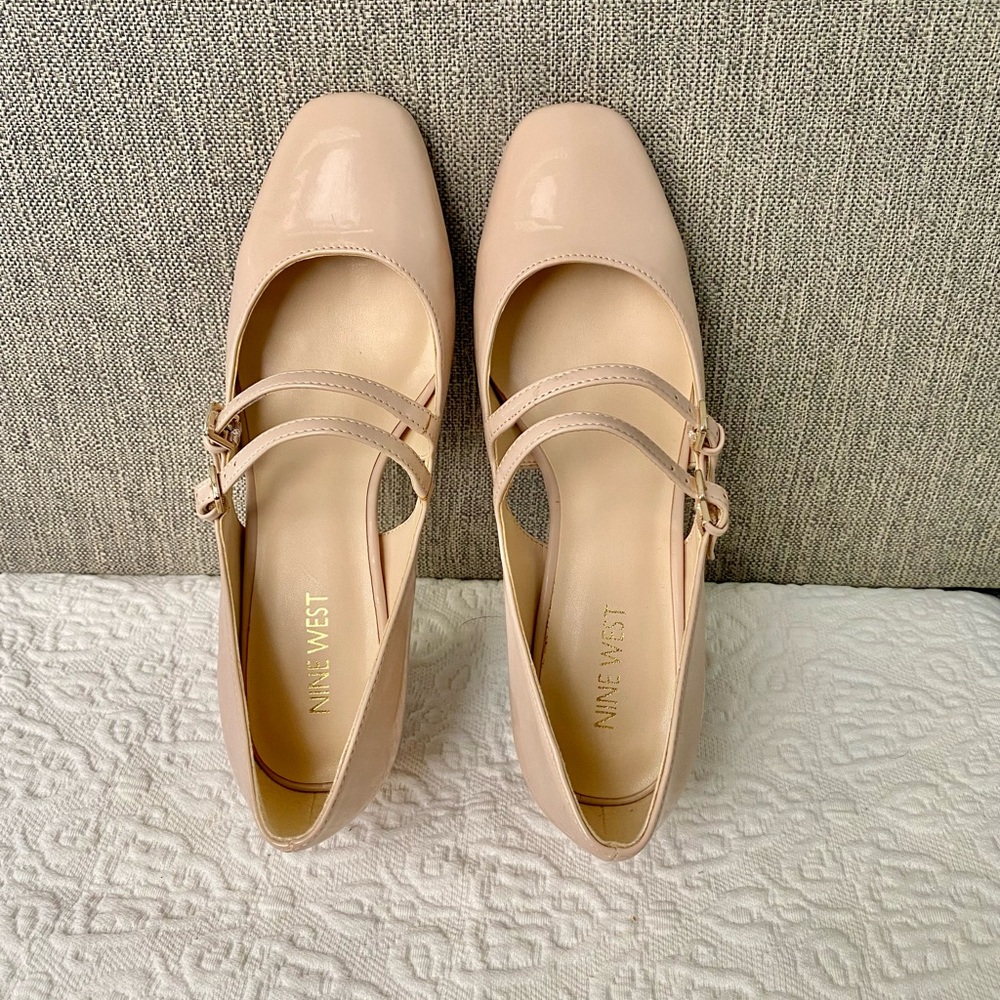 Nine West Double-Strap Mary Jane Heels